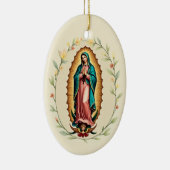 Lady Guadalupe Feest Spaanse Virgen de Guadalupe Keramisch Ornament (Rechts)