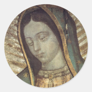 Lady Guadalupe Ronde Sticker