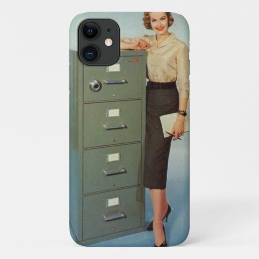 "Lady & Haar archiefkast" iPhone 11 Hoesje (Achterkant)