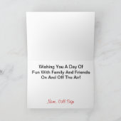 Lady Ham Kopieert Bericht Silhouette Verjaardag Ka Kaart (Binnen)