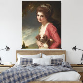 Lady Hamilton als Natuur Romney Canvas Art (Insitu (Slaapkamer))
