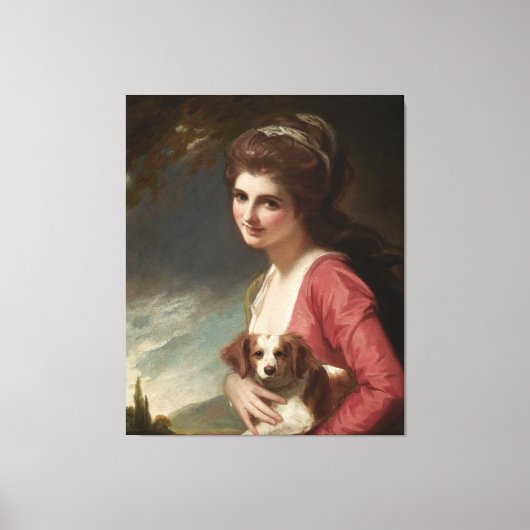 Lady Hamilton als Natuur Romney Canvas Art (Voorkant)