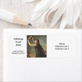 Lady Hamilton door Elisabeth Vigee Le Brun Etiket (Insitu)