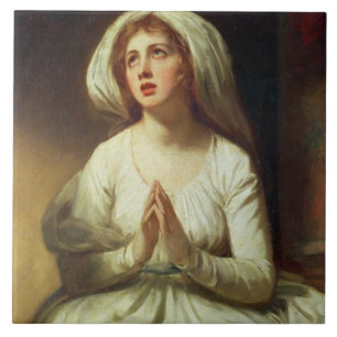 Lady Hamilton Praying Tegeltje