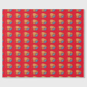 Lady Hampton inpakpapier glanzend Rood (Vlak)
