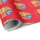 Lady Hampton inpakpapier glanzend Rood (Rol Hoek)