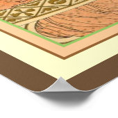 Lady & Harp Art Nouveau Print 16 x 20 (Hoek)