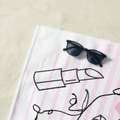 LADY HEAD LINE ART STRANDLAKEN (In situ)