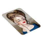  Lady Head Vase Model Glamoureus uit de jaren zest Magneet (Rechterzijde)