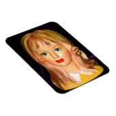 Lady Head Vase Teen met viribben Magneet (Rechterzijde)