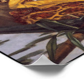 Lady & her Pet Pug in een Boat van James Tissot Poster (Hoek)