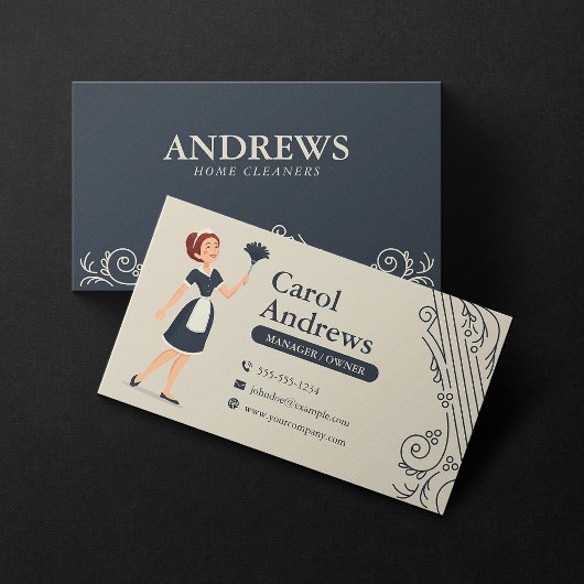 Lady House Schoonmaak Huishoudster Visitekaartje