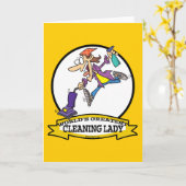 LADY II VROUWEN CARTOON KAART (Gele Bloem)