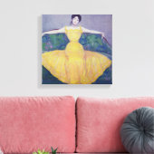 Lady in a Yellow Dress, 1899. Canvas Afdruk (Insitu (Woonkamer))
