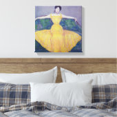 Lady in a Yellow Dress, 1899. Canvas Afdruk (Insitu (Slaapkamer))
