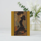 Lady in Black Briefkaart (Staand voorkant)