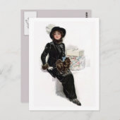 Lady in Black Briefkaart (Voorkant / Achterkant)