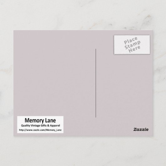 Lady in Black Briefkaart (Achterkant)