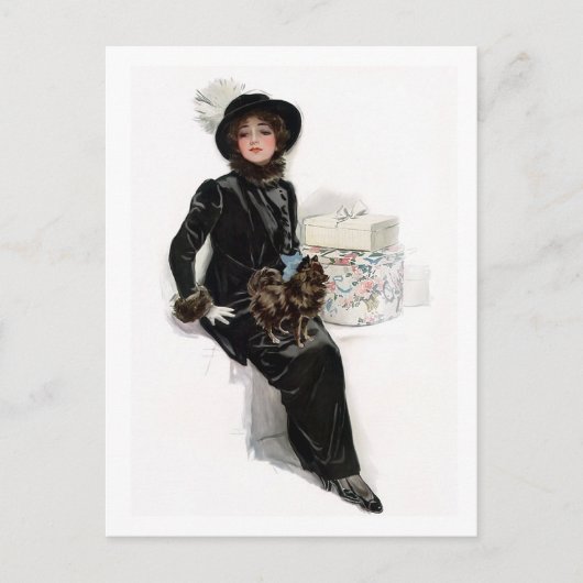 Lady in Black Briefkaart (Voorkant)