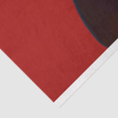 Lady in Black Music Note Crimson Cadence Decoupage Tissuepapier (Detail)