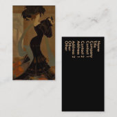 Lady in Black Visitekaartje (Voorkant / Achterkant)