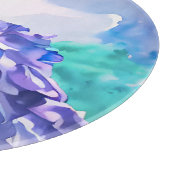 Lady in Blue Dress - Waterverf Schilderij Snijplank (Hoek)