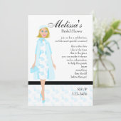 Lady In Blue Kaart (Staand voorkant)