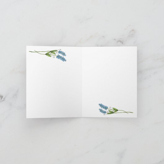 Lady in Blue Pet Note Kaart (Binnen)