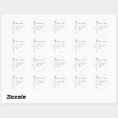 Lady In Blue Ronde Sticker (Vel)