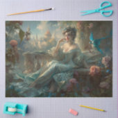 Lady in Blue Tissuepapier (Craft)