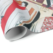 LADY IN DE MIRROR, ART DECO BEAUTY MODE CADEAUPAPIER (Rol Hoek)