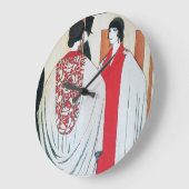 LADY IN DE Mode MIRROR Art Deco Grote Klok (Hoek)