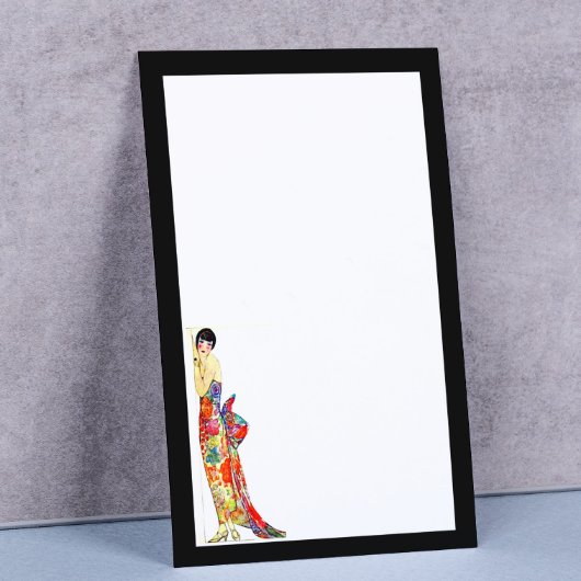 Lady in Formal Gown Briefpapier