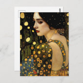 Lady in Gold Photo Print Briefkaart (Voorkant / Achterkant)