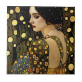 Lady in Gold Photo Print Tegeltje (Voorkant)