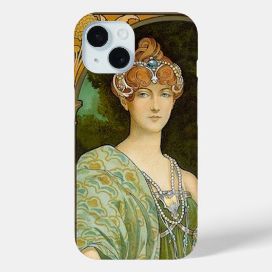 Lady in Green Case-Mate iPhone Case (Achterkant)