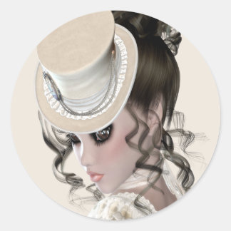 Lady in Lace Ronde Sticker