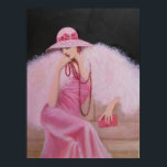 LADY IN PINK, ART DECO POSTER<br><div class="desc">Een mooi schilderij van een vrouwelijk en elegant dame uit het Art Deco-tijdperk, tijdloos en met haunting. Een mooi poster om je boudoir, poederkamer of een plek in je huis toe te voegen. Het zal onmiddellijk schoonheid toevoegen en een gespreksstuk zijn. Ook een geweldig cadeauobject!</div>