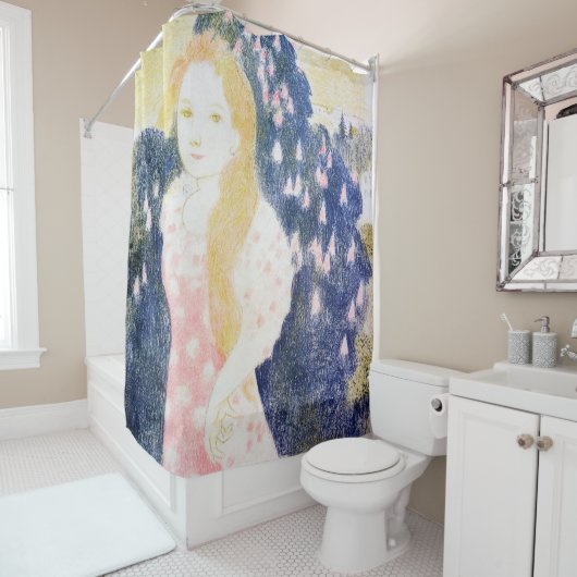 Lady in Pink-dress, Maurice Denis Douchegordijn (In situ)