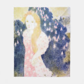Lady in Pink-dress, Maurice Denis Fleece Deken (Voorkant)