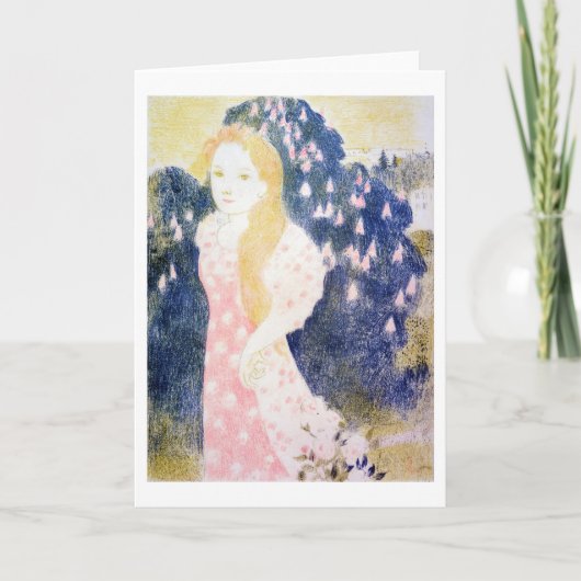 Lady in Pink-dress, Maurice Denis Kaart (Voorkant)