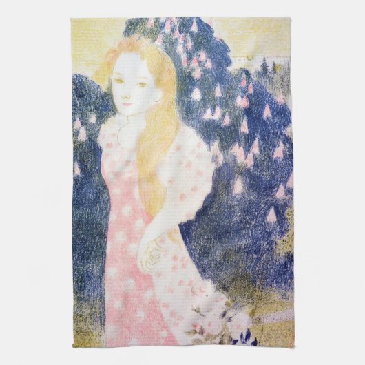 Lady in Pink-dress, Maurice Denis Theedoek (Verticaal)