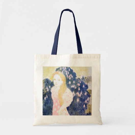 Lady in Pink-dress, Maurice Denis Tote Bag (Voorkant)