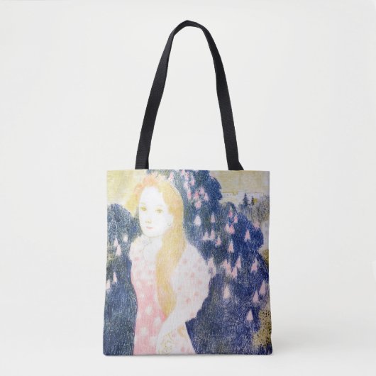 Lady in Pink-dress, Maurice Denis Tote Bag (Voorkant)