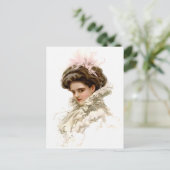 Lady in Profile Briefkaart (Staand voorkant)