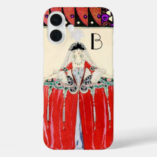 LADY IN RED, BEAUTY MODE COSTUME DESIGN MONOGRAM iPhone 16 PLUS HOESJE
