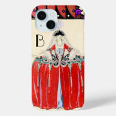 LADY IN RED, BEAUTY MODE COSTUME DESIGN MONOGRAM Case-Mate iPhone CASE (Achterkant)