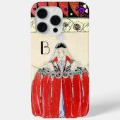 LADY IN RED, BEAUTY MODE COSTUME DESIGN MONOGRAM Case-Mate iPhone CASE (Achterkant)
