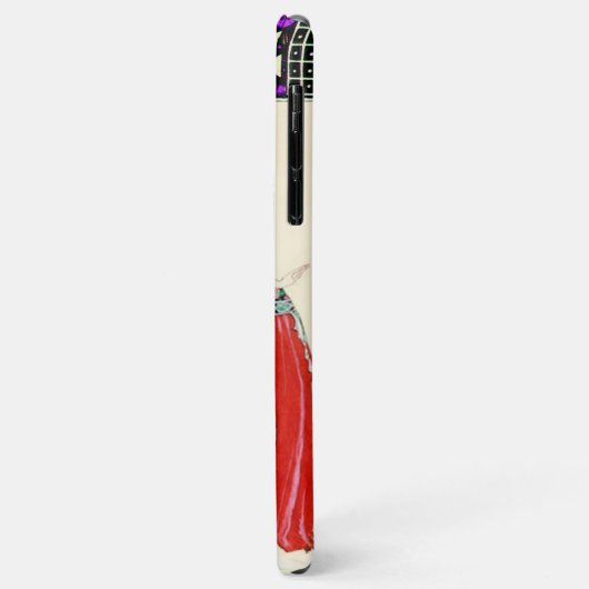 LADY IN RED, BEAUTY MODE COSTUME DESIGN MONOGRAM Case-Mate iPhone CASE (Achterkant/links)