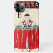 LADY IN RED, BEAUTY MODE COSTUME DESIGN MONOGRAM Case-Mate iPhone CASE (Achterkant)